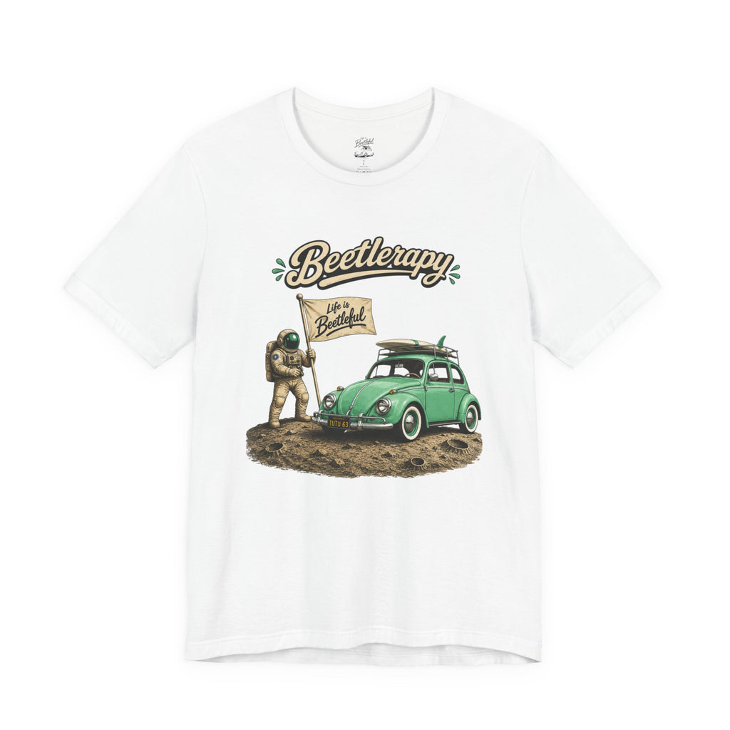 Beetle Therapy Tee — Vintage VW Beetle Surfboard Graphic T-Shirt