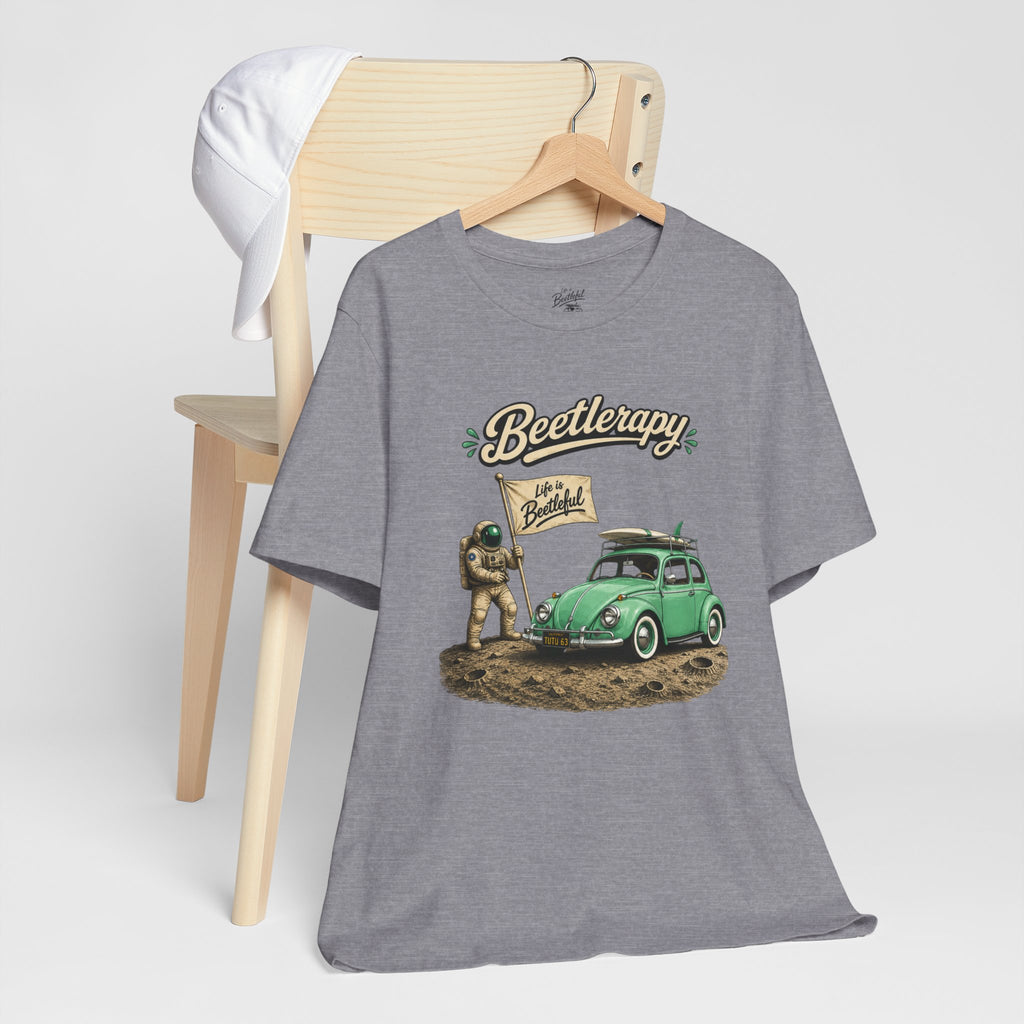 Beetle Therapy Tee — Vintage VW Beetle Surfboard Graphic T-Shirt