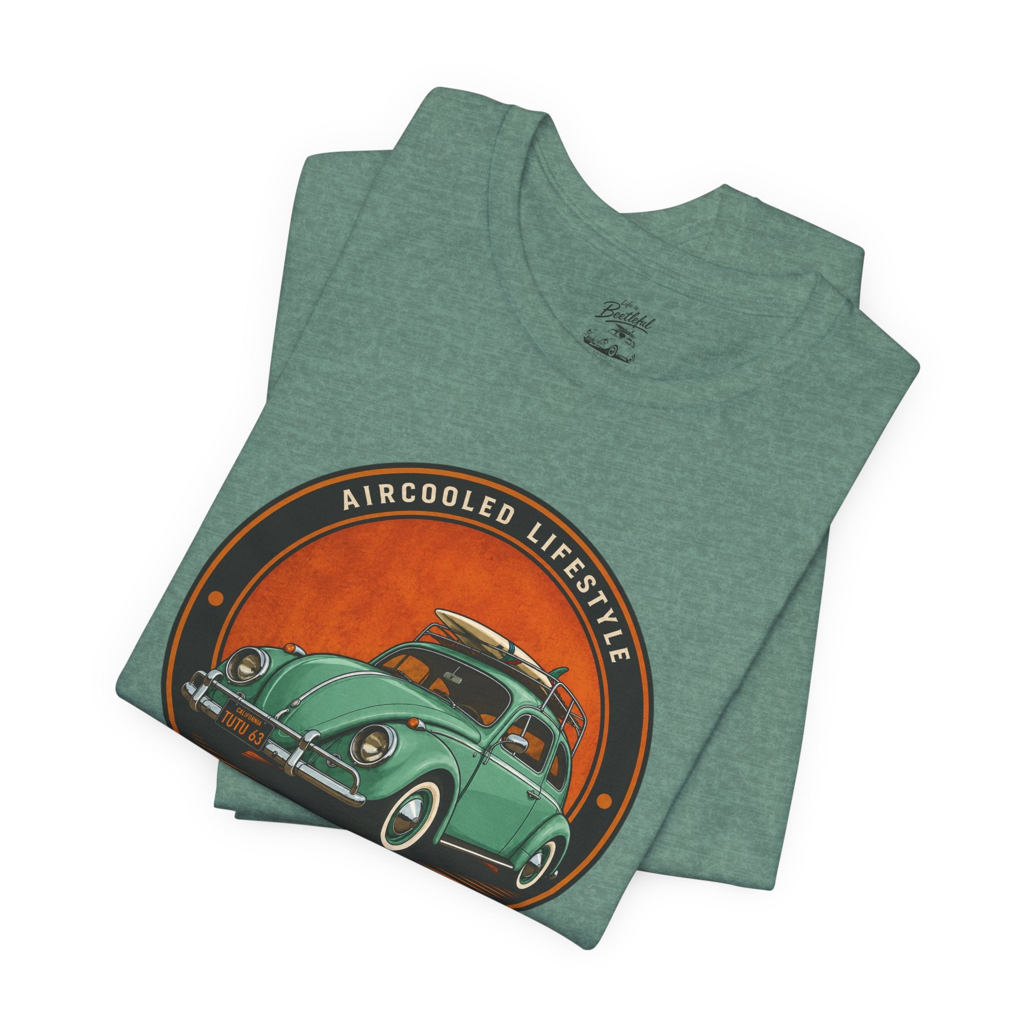 Vintage VW Beetle California T-Shirt — Aircooled Lifestyle Graphic Tee