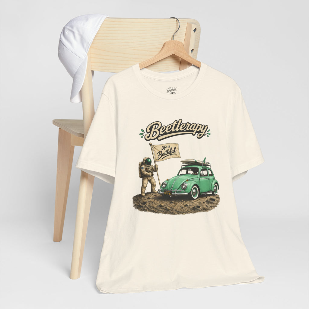 Beetle Therapy Tee — Vintage VW Beetle Surfboard Graphic T-Shirt