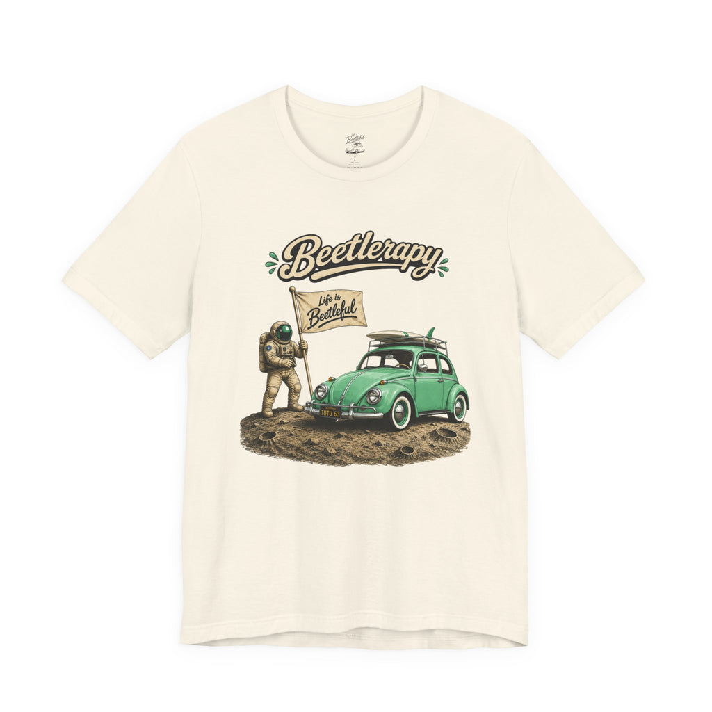 Beetle Therapy Tee — Vintage VW Beetle Surfboard Graphic T-Shirt