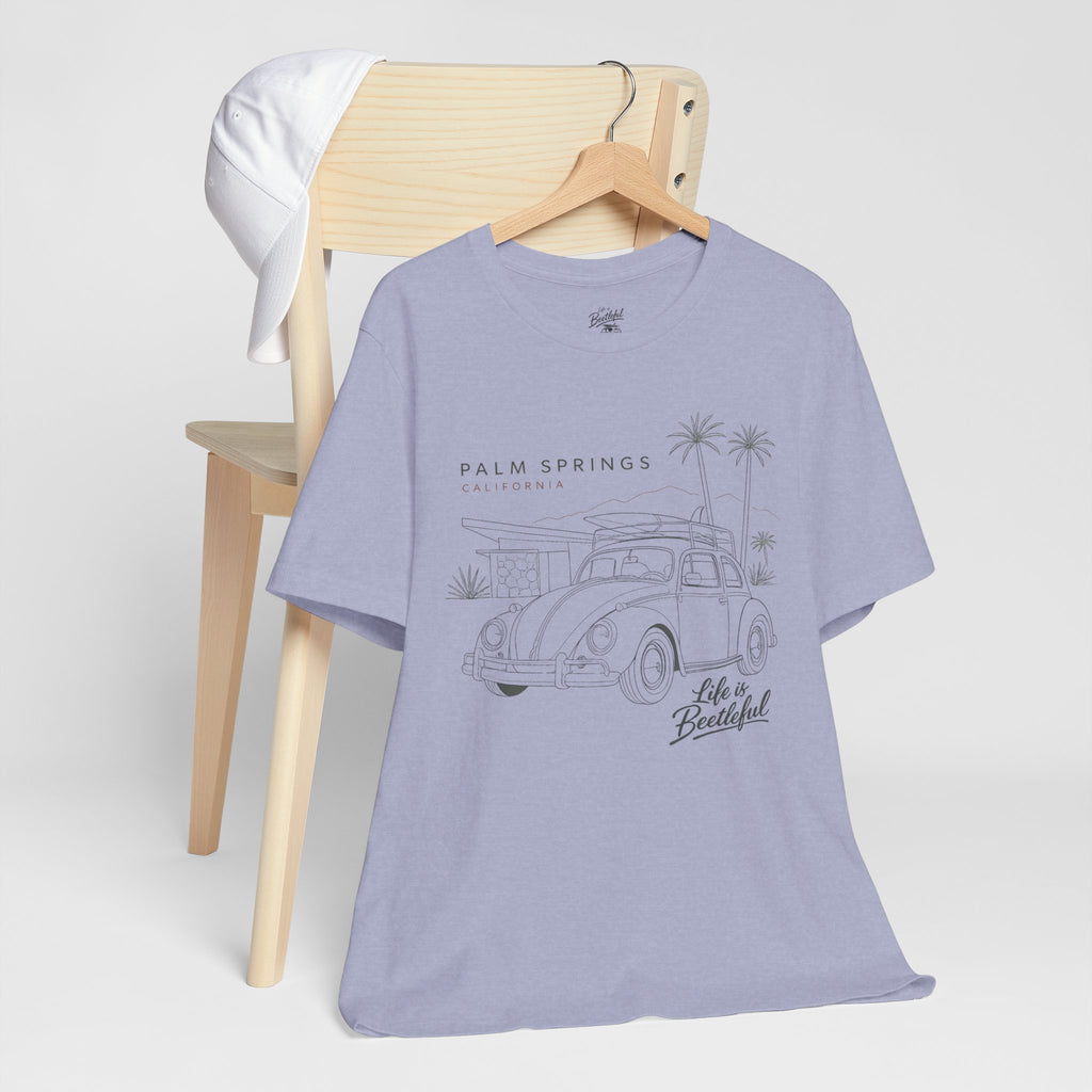 Palm Springs Vintage VW Beetle T-Shirt — Retro Surf Road Trip Tee
