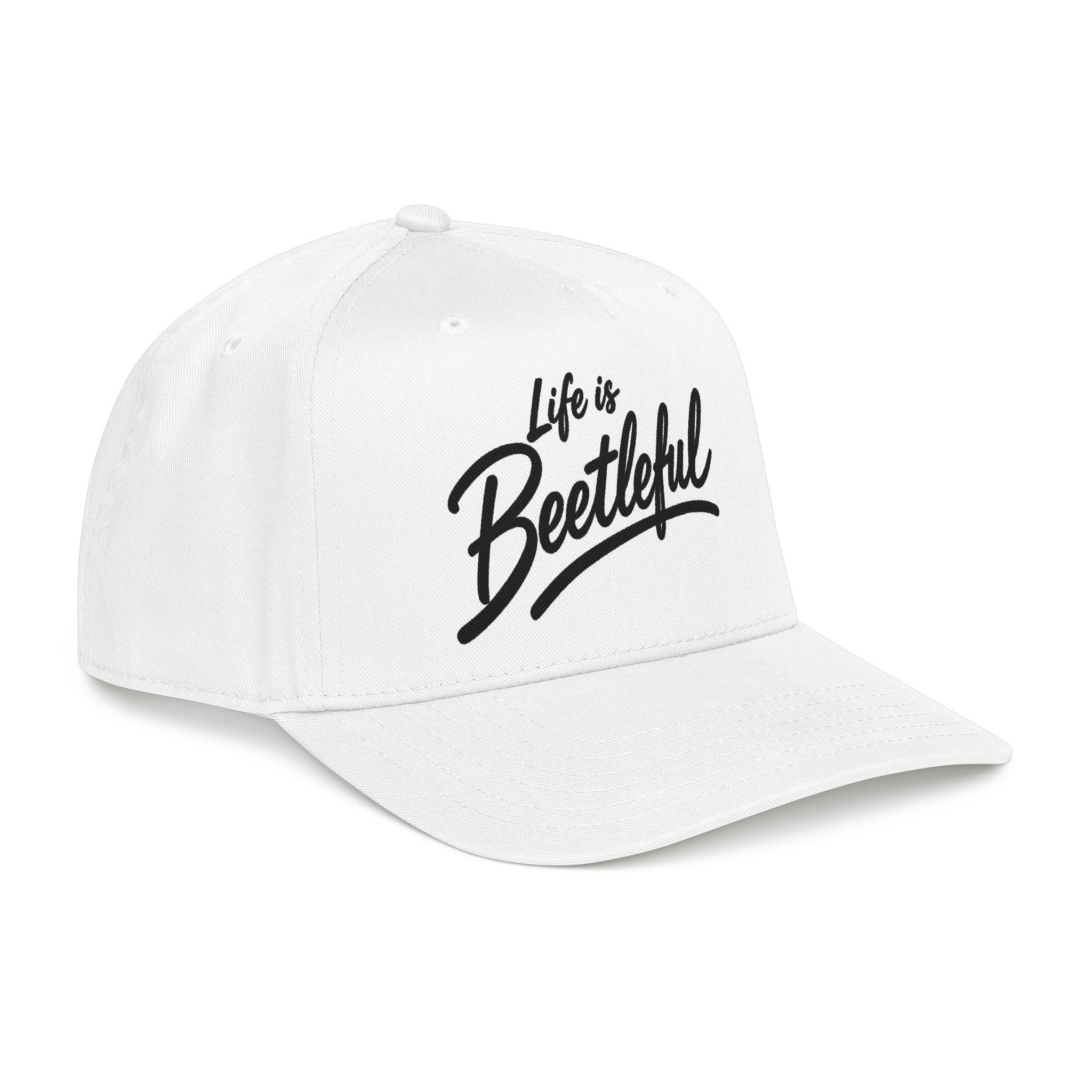 Life is Beetleful Baseball Cap — Casual Script Logo Hat
