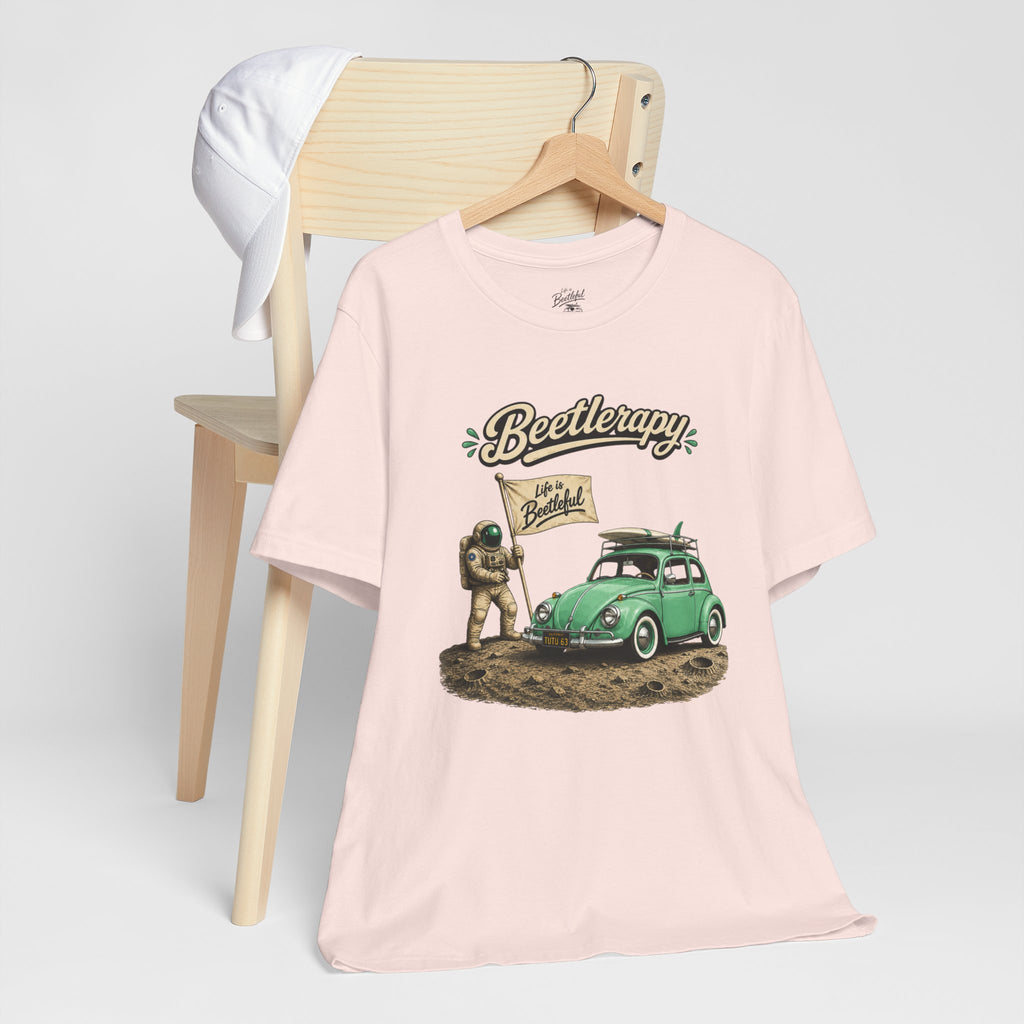 Beetle Therapy Tee — Vintage VW Beetle Surfboard Graphic T-Shirt