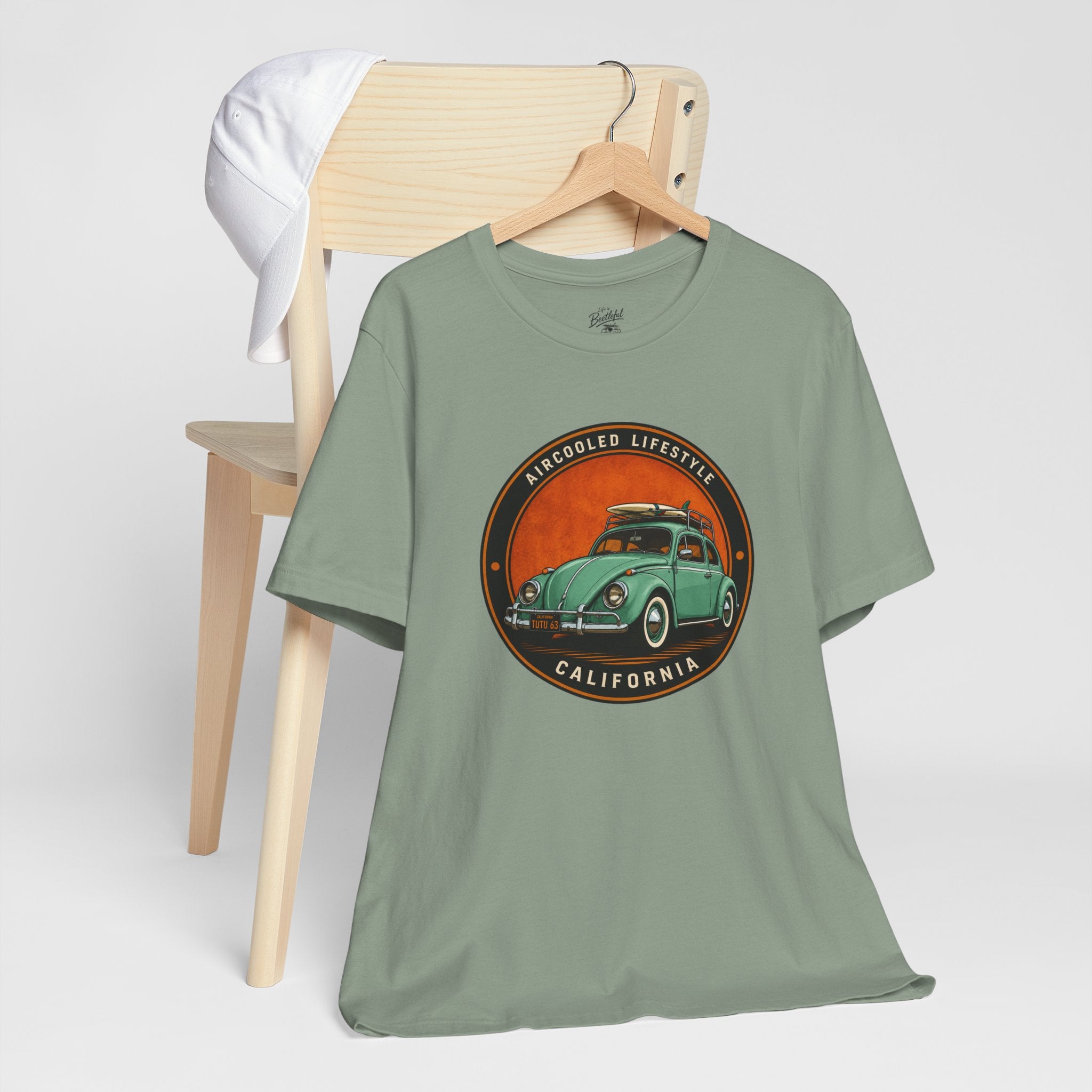 Vintage VW Beetle California T-Shirt — Aircooled Lifestyle Graphic Tee